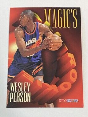 1995 Skybox NBA Hoops Jumbo 5" x 7" Magic's All Rookie Wesley Person Suns AR-10